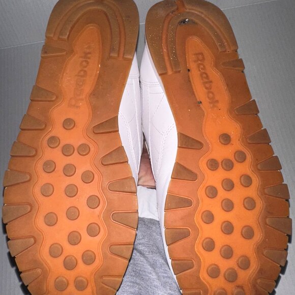 Reebok‎ Classics Womens 8.5 White Leather Lace Up Sneakers Athletic Shoes - Picture 8 of 8